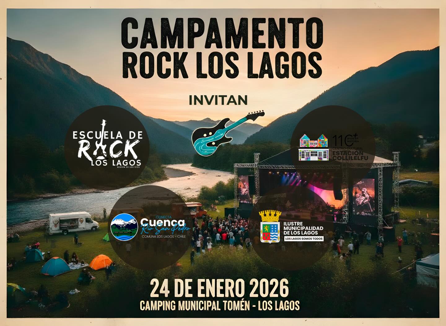 Escuela de Rock Los Lagos prepara campamento rockero